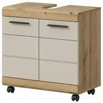 Waschbeckenunterschrank , holzfarben , Ma&szlig;e (cm): B: 60 H: 60