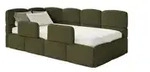 Selsey Polsterliege mit Rausfallschutz Cloudy , gr&uuml;n , Ma&szlig;e (cm): B: 220 H: 88