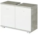 uno Waschbeckenunterschrank Polsensee , grau , Ma&szlig;e (cm): B: 80 H: 57 T: 30.0