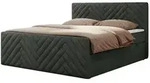 Boxbett mit Bettkasten Paris Duo , grau , Ma&szlig;e (cm): B: 141 H: 110