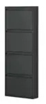 Schuhkipper Goito , schwarz , Ma&szlig;e (cm): B: 50 H: 135 T: 14.0
