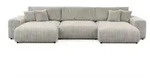S-STYLE Wohnlandschaft Mollis , grau , Ma&szlig;e (cm): B: 350 H: 77