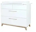 Wickelkommode Lina Lina , wei&szlig; , Ma&szlig;e (cm): B: 115 H: 194