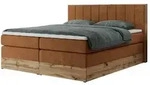 Boxspringbett mit Bettkasten Bellissimo King , orange , Ma&szlig;e (cm): B: 168 H:...