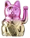 DONKEY Winkekatze , rosa/pink , Kunststoff , Ma&szlig;e (cm): B: 8,5 H: 15 T: 10.5