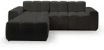 GrainGold Ecksofa Colombo , schwarz , Ma&szlig;e (cm): B: 265 H: 74
