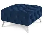 S-STYLE Hocker Wilhelm , blau , Ma&szlig;e (cm): B: 80 H: 45