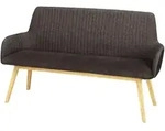 Woodford Esszimmerbank Olina , braun , Ma&szlig;e (cm): B: 157 H: 90 T: 60.0