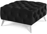 S-STYLE Hocker Wilhelm , schwarz , Ma&szlig;e (cm): B: 80 H: 45