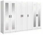Kleiderschrank Vellow , wei&szlig; , Ma&szlig;e (cm): B: 280 H: 194