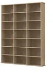 Standregal Megosa , holzfarben , Ma&szlig;e (cm): B: 105 H: 136
