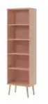 B&uuml;cherregal , rosa/pink , Ma&szlig;e (cm): B: 46 H: 180