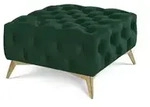 S-STYLE Hocker Wilhelm , gr&uuml;n , Ma&szlig;e (cm): B: 80 H: 45