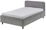 Polsterbett Cosy , grau , Ma&szlig;e (cm): B: 132 H: 90