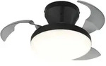 Globo Lighting Deckenventilator , schwarz , Ma&szlig;e (cm): H: 15,5 &Oslash;: 38