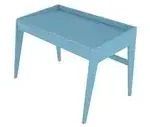 Schreibtisch Lisa , blau , Ma&szlig;e (cm): B: 125 H: 81
