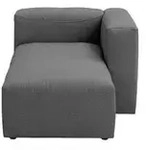 Max Winzer Longchair Armlehne rechts Lena , schwarz , Ma&szlig;e (cm): B: 100 H: 73