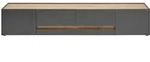 Lowboard Cande , grau , Ma&szlig;e (cm): B: 220 H: 45