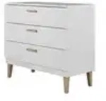 Kommode Kubi , wei&szlig; , Ma&szlig;e (cm): B: 100 H: 90
