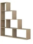 Treppenregal Dubila , holzfarben , Ma&szlig;e (cm): B: 155 H: 163