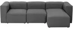 Max Winzer Ecksofa Lena , schwarz , Ma&szlig;e (cm): B: 275 H: 73