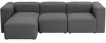 Max Winzer Ecksofa Lena , schwarz , Ma&szlig;e (cm): B: 275 H: 73