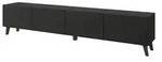 Lowboard Phuket , schwarz , Ma&szlig;e (cm): B: 190 H: 40
