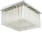 Globo Lighting Deckenleuchte , silber , Ma&szlig;e (cm): B: 36 H: 21,5