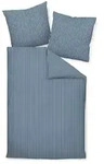Janine Wendesatin-Bettw&auml;sche Streifen , blau , Ma&szlig;e (cm): B: 155