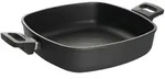 WOLL Servierpfanne 28 x 28 cm Nowo Titanium , schwarz , Aluminium-Guss , Ma&szlig;e (cm):