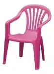 Kinder-Stapelsessel Sedia Baby , rosa/pink , Ma&szlig;e (cm): B: 38 H: 52 T: 38.0