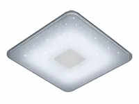 Trio LED-Deckenleuchte, Glas mit Effekt , weiß , Maße (cm): B: 42,5 H: 6