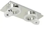 Paul Neuhaus LED-Deckenleuchte 4-flammig Kristall-optik , silber , Ma&szlig;e (cm): B: