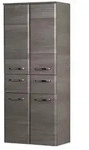 calmo2go Midischrank Alba , grau , Ma&szlig;e (cm): B: 60 H: 141 T: 33.0