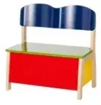 Kindertruhenbank Premium , mehrfarbig , Ma&szlig;e (cm): B: 62 H: 61,5 T: 33.0