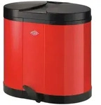 WESCO Abfallbeh&auml;lter , rot , Metall,Kunststoff , Ma&szlig;e (cm): B: 45 H: 43 T: 36.0
