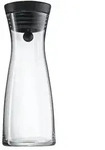 WMF Wasserkaraffe Basic , transparent/klar , Glas,Edelstahl , Ma&szlig;e (cm): H: 23,7