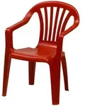 Kinder-Stapelsessel Sedia Baby , rot , Ma&szlig;e (cm): B: 38 H: 52 T: 38.0