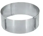 Gefu Tortenring TONDO , silber , Edelstahl , Ma&szlig;e (cm): H: 8,5 &Oslash;: 16