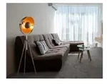 Globo Lighting Stehleuchte , braun , Ma&szlig;e (cm): H: 179 &Oslash;: 69