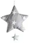 Roba Spieluhr Little Stars , grau , Polyester,Baumwolle , Ma&szlig;e (cm): B: 27 H: 5 T: