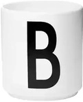 DESIGN LETTERS Buchstabenbecher , wei&szlig; , Porzellan , Ma&szlig;e (cm): H: 8,5 &Oslash;:...