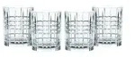 Nachtmann Whiskyglas 4er Set Square , transparent/klar , Glas , Ma&szlig;e (cm): B: 34,8
