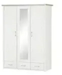 Kleiderschrank Toran , wei&szlig; , Ma&szlig;e (cm): B: 148 H: 200,5 T: 61.5