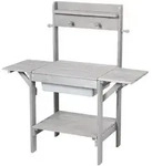 Roba Outdoor Matschk&uuml;che Midi , grau , Ma&szlig;e (cm): B: 82 H: 88,5 T: 35.0