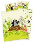 Herding Bettw&auml;sche-Set Der kleine Maulwurf , mehrfarbig , Ma&szlig;e (cm): B: 100 H: 1