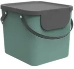 Rotho M&uuml;llsystem Albula , gr&uuml;n , Kunststoff , Ma&szlig;e (cm): B: 39,8 H: 35,8 T: 33.9