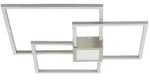 Trio LED-Deckenleuchte Nickel matt , silber , Ma&szlig;e (cm): B: 66,5 H: 6,5 T: 65.5