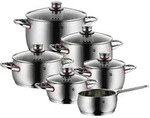 WMF Topf-Set 6er Set Quality One , silber , Edelstahl