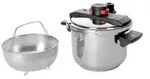 WOLL Schnellkochtopf Pressure Pro , silber , Edelstahl , Ma&szlig;e (cm): H: 17,5 &Oslash;: 22